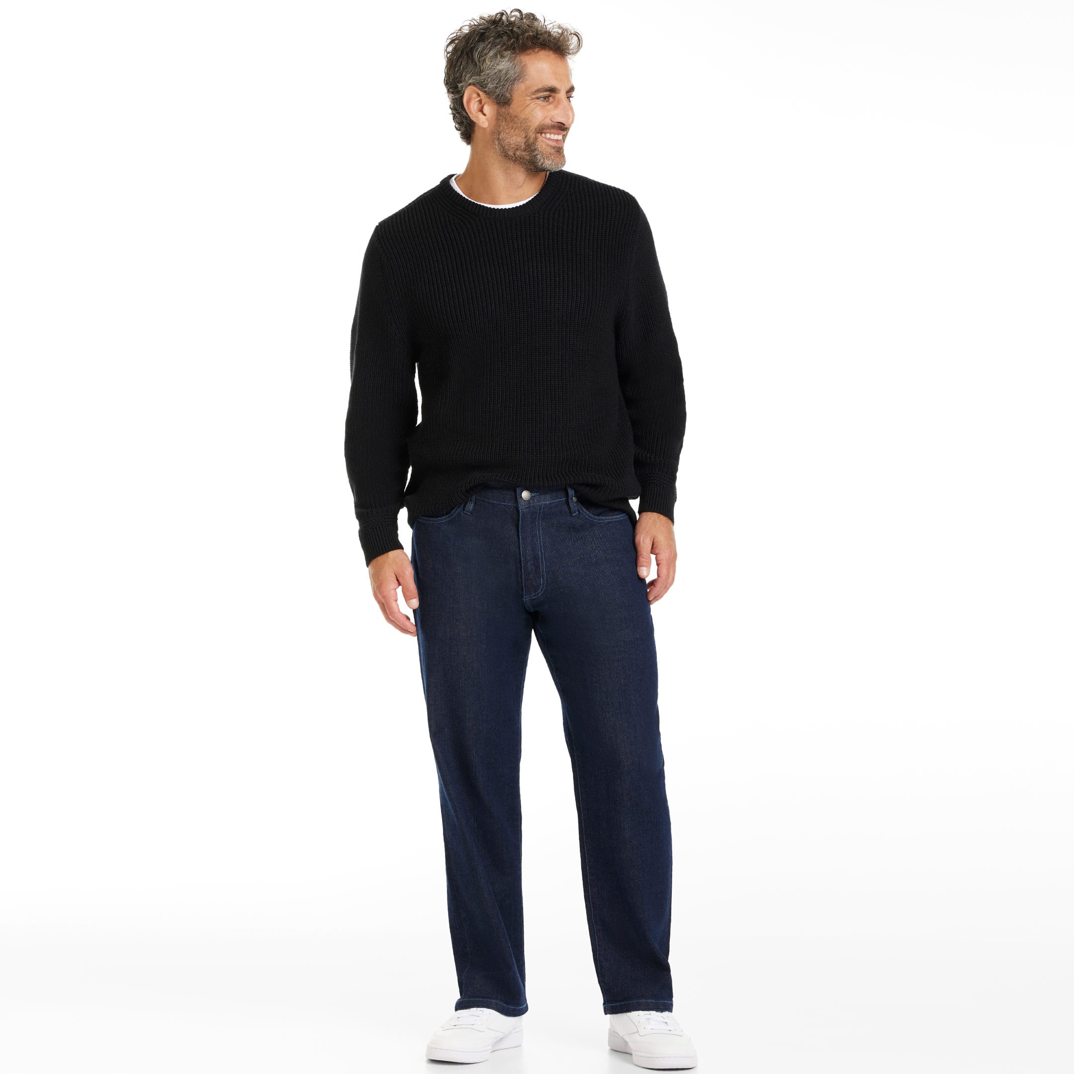 Ash & Erie Indigo Wash Loose Fit Essential Jeans for Short Men   Essential Jeans