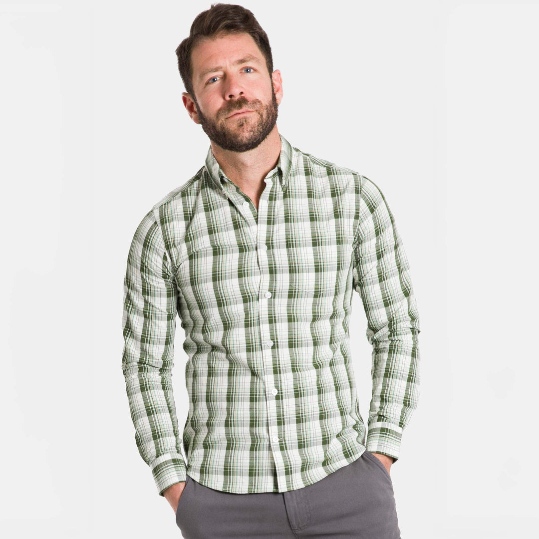 Ash & Erie Alpine Plaid Button-Down Shirt for Short Men   Everyday Shirts