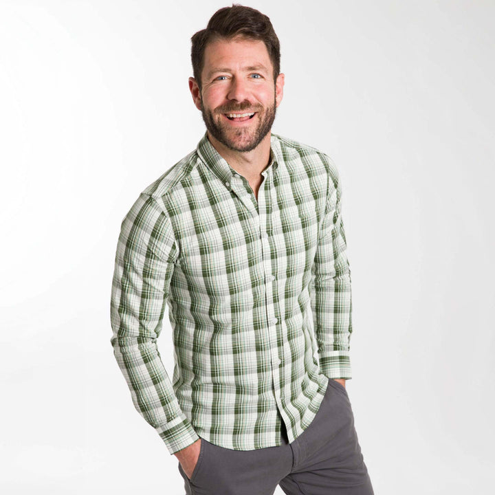 Ash & Erie Alpine Plaid Button-Down Shirt for Short Men   Everyday Shirts