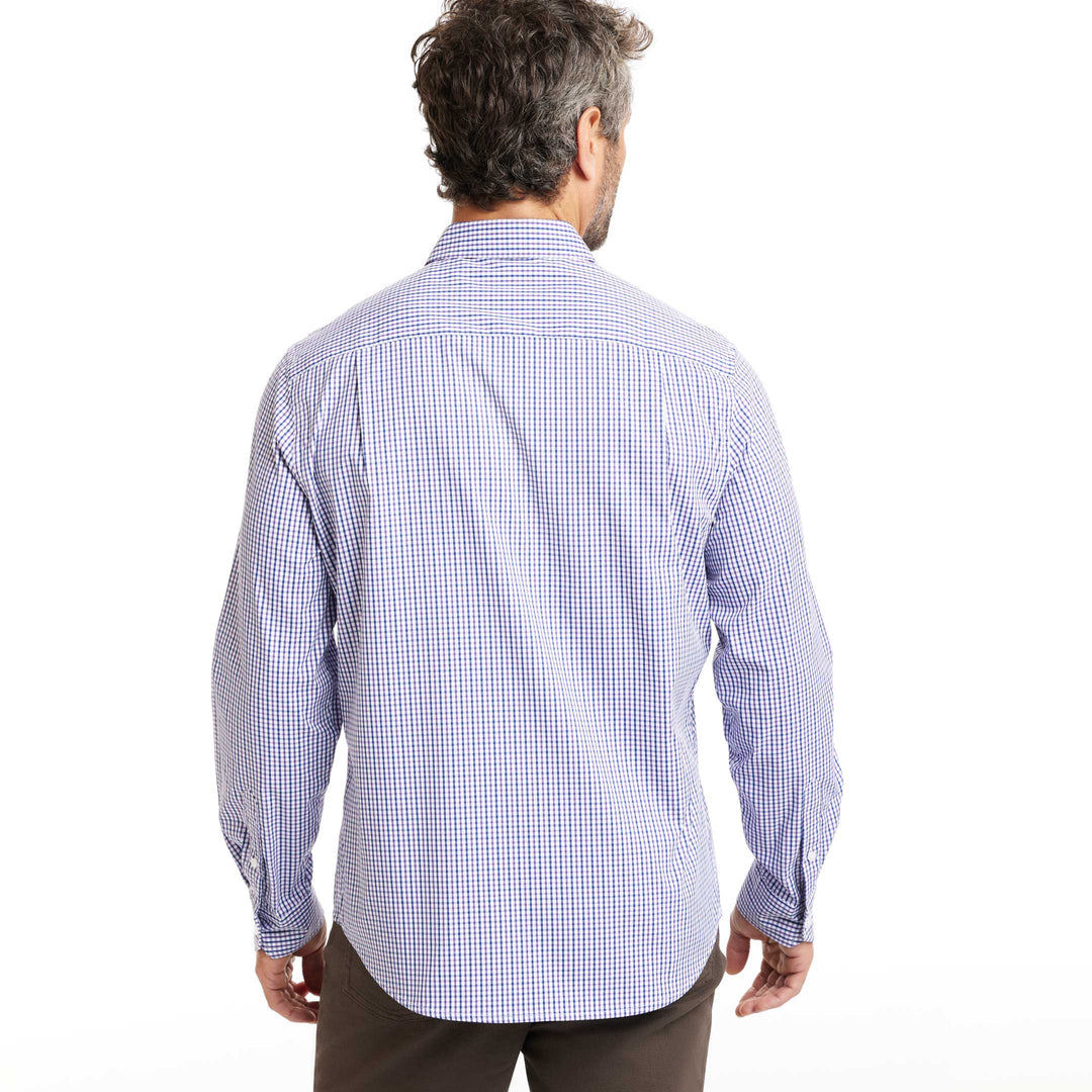 Ash & Erie Concord Check Oxford Wrinkle-Free Button-Down Shirt for Short Men   Everyday Shirts