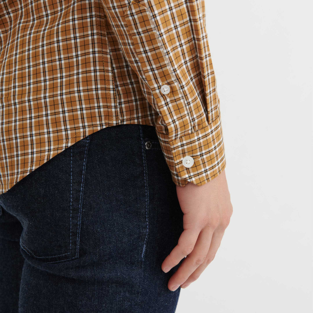 Ash & Erie Hazelnut Plaid Button-Down Shirt for Short Men   Everyday Shirts