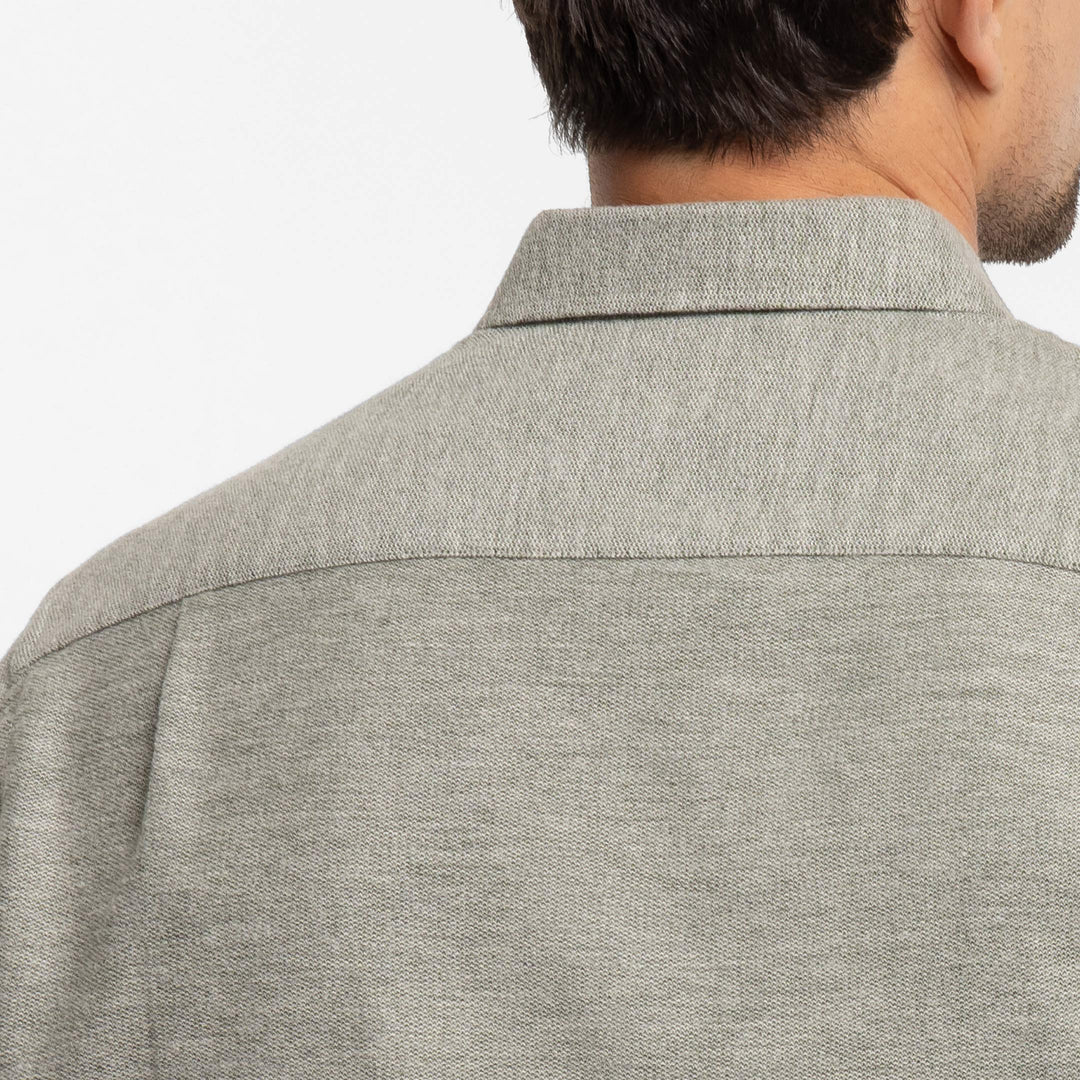 Ash & Erie Heather Green Button-Down Shirt for Short Men   Everyday Shirts