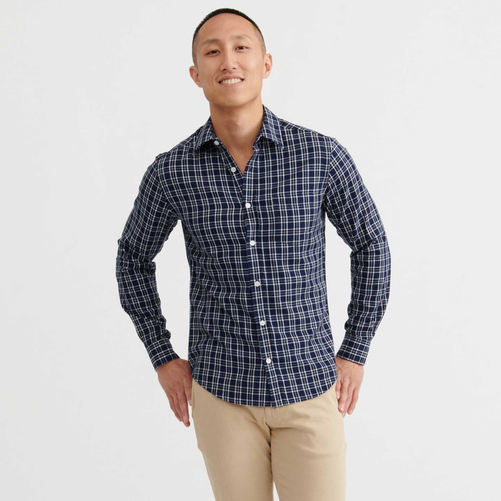 Ash & Erie Portside Plaid Button-Down Shirt for Short Men   Everyday Shirts