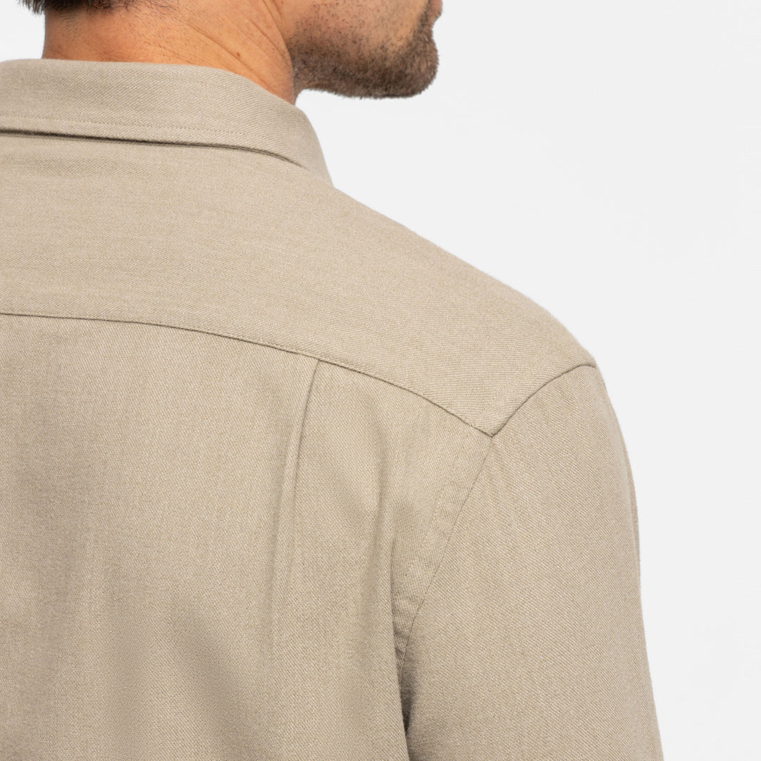 Ash & Erie Sand Brushed Button-Down Shirt for Short Men   Everyday Shirts