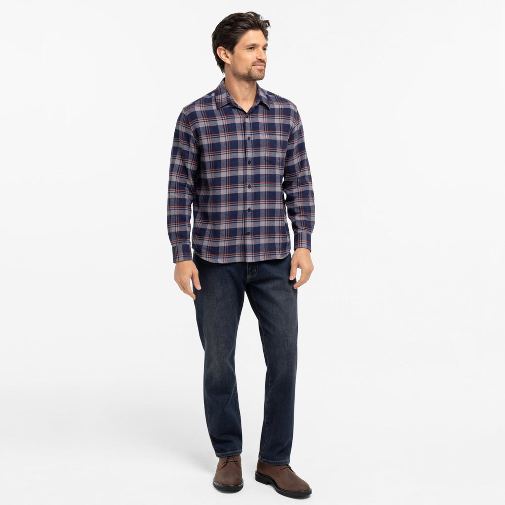 Ash & Erie Timber Blue Plaid Button-Down Shirt for Short Men   Everyday Shirts
