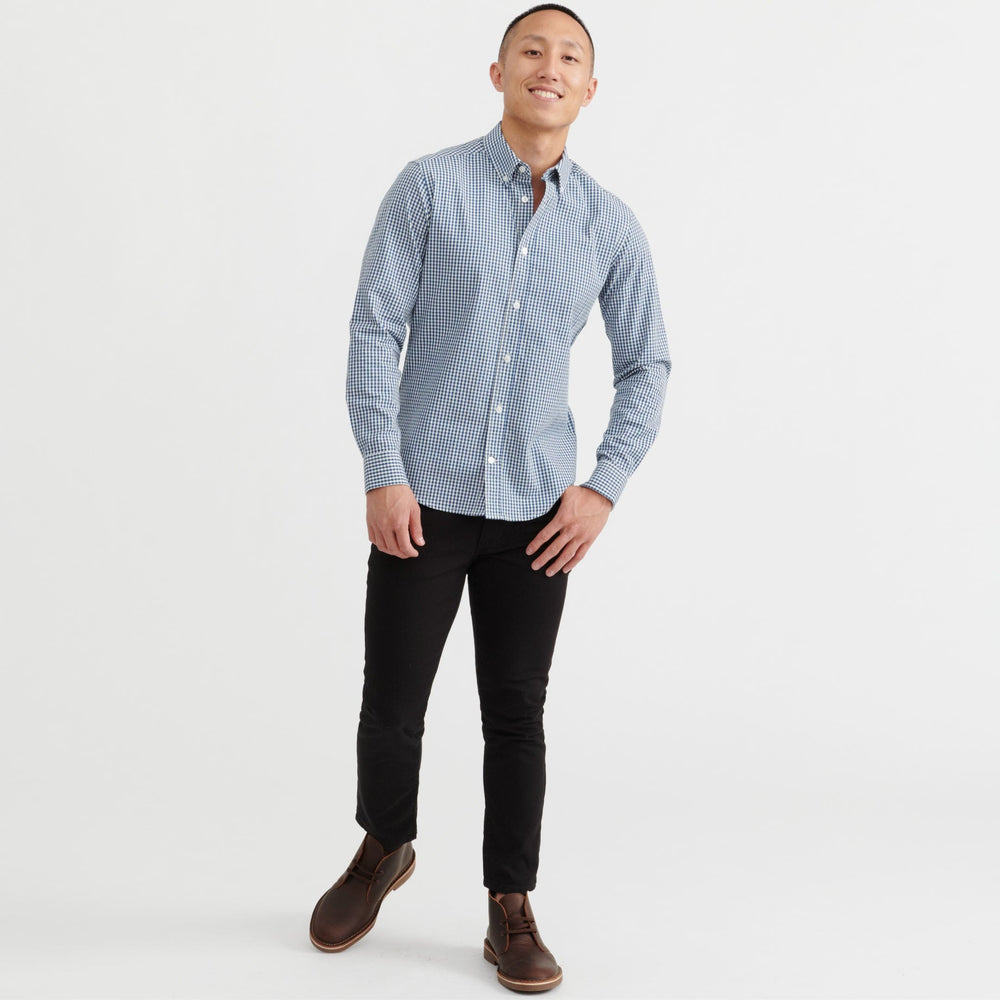 Ash & Erie Traverse Gingham Button-Down Shirt for Short Men   Everyday Shirts
