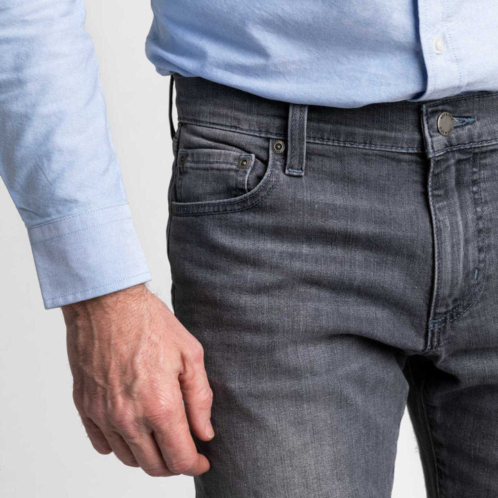 Ash & Erie Concrete Wash Denim Explorer Jeans for Short Men   Explorer Jeans