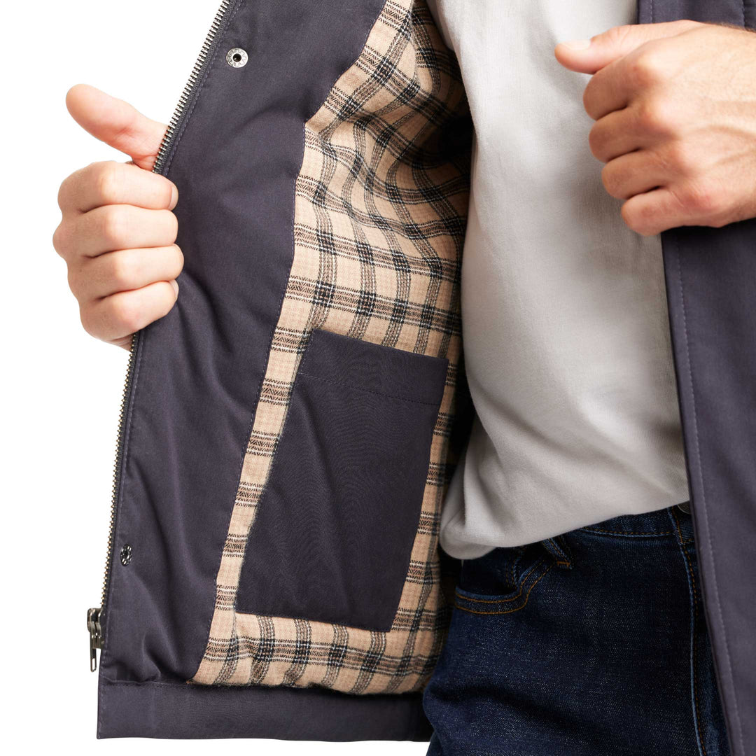 Ash & Erie Navy Padded Field Jacket for Short Men   Field Jacket