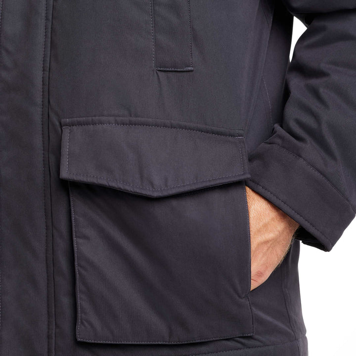 Ash & Erie Navy Padded Field Jacket for Short Men   Field Jacket