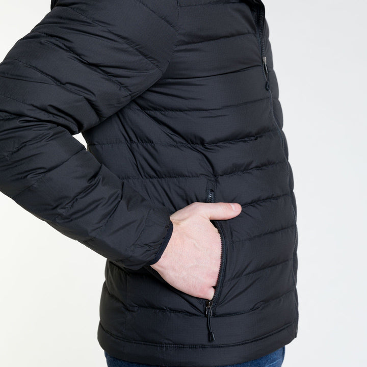 Ash & Erie Black Fjord Down Jacket for Short Men   Fjord Jacket