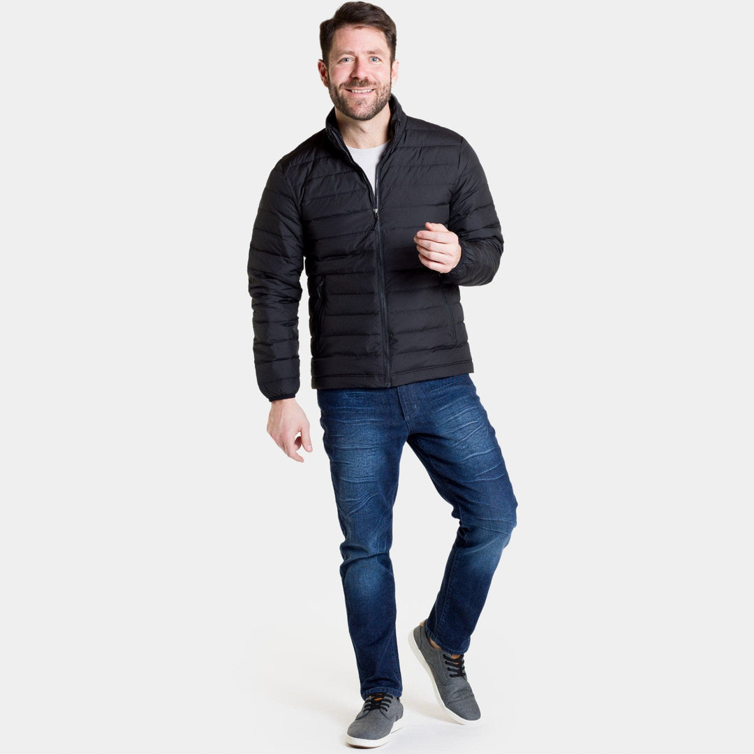 Ash & Erie Black Fjord Down Jacket for Short Men   Fjord Jacket