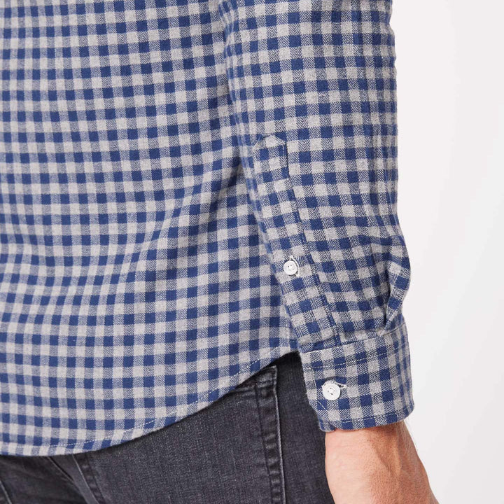 Ash & Erie Alberta Gingham Flannel Button-Down Shirt for Short Men   Flannel Everyday Shirt