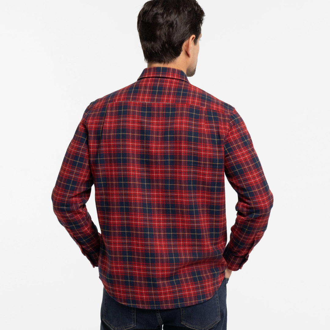 Ash & Erie Canyon Flannel Button-Down Shirt for Short Men   Flannel Everyday Shirt