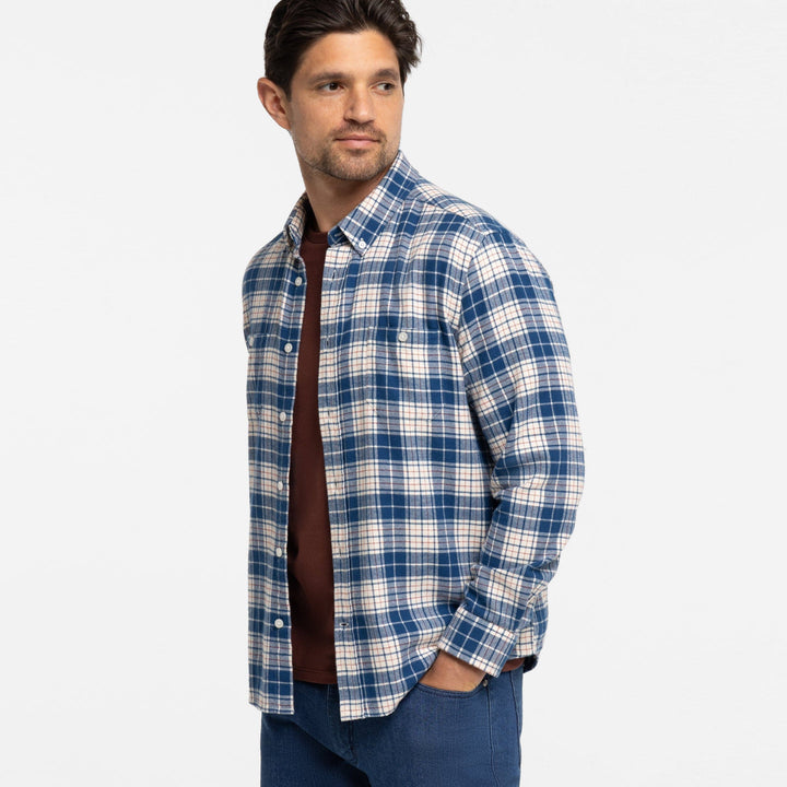 Ash & Erie Denali Flannel Button-Down Shirt for Short Men   Flannel Everyday Shirt