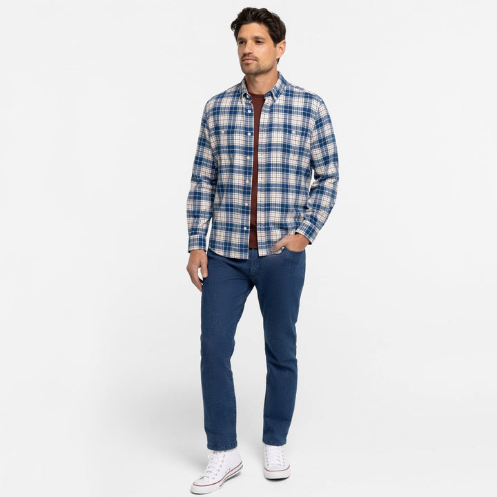 Ash & Erie Denali Flannel Button-Down Shirt for Short Men   Flannel Everyday Shirt