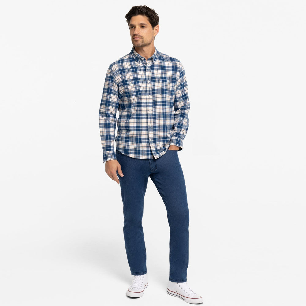 Ash & Erie Denali Flannel Button-Down Shirt for Short Men   Flannel Everyday Shirt