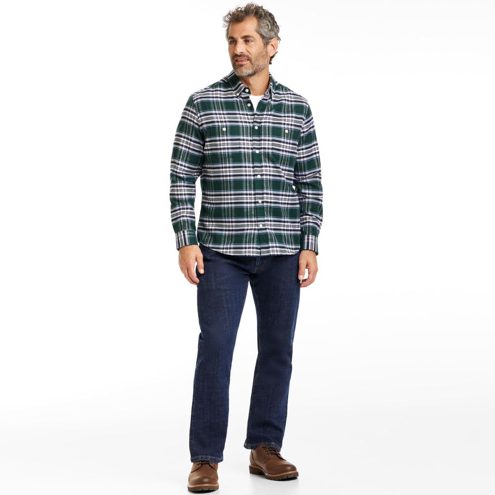 Ash & Erie Pine Grove Flannel Button-Down Shirt for Short Men   Flannel Everyday Shirt