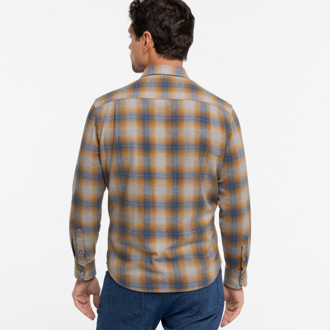Ash & Erie Sedona Flannel Button-Down Shirt for Short Men   Flannel Everyday Shirt