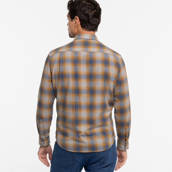 Ash & Erie Sedona Flannel Button-Down Shirt for Short Men   Flannel Everyday Shirt