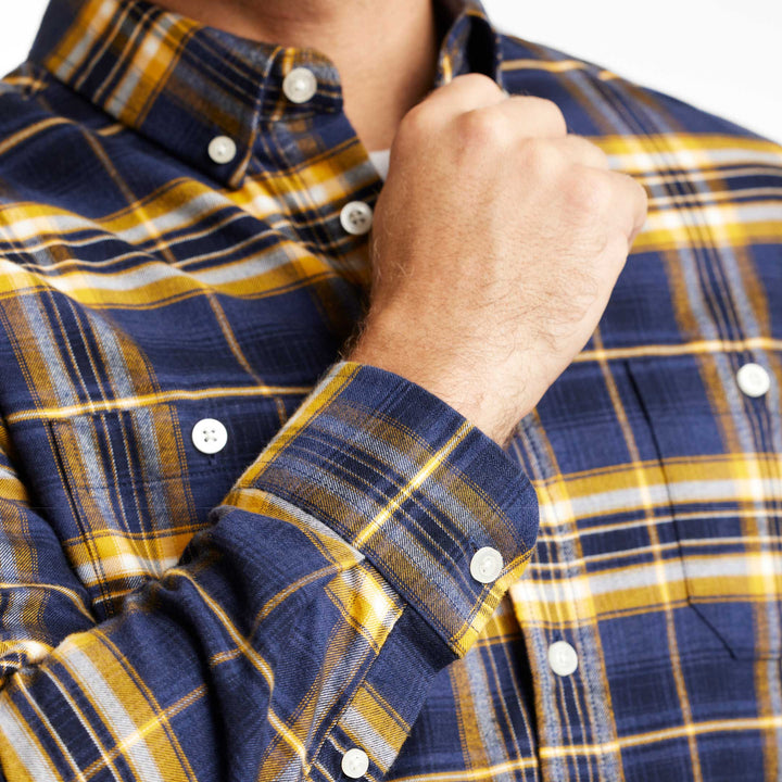 Ash & Erie Yellowstone Flannel Button-Down Shirt for Short Men   Flannel Everyday Shirt