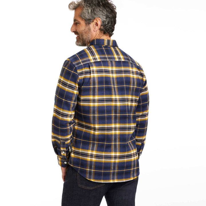 Ash & Erie Yellowstone Flannel Button-Down Shirt for Short Men   Flannel Everyday Shirt