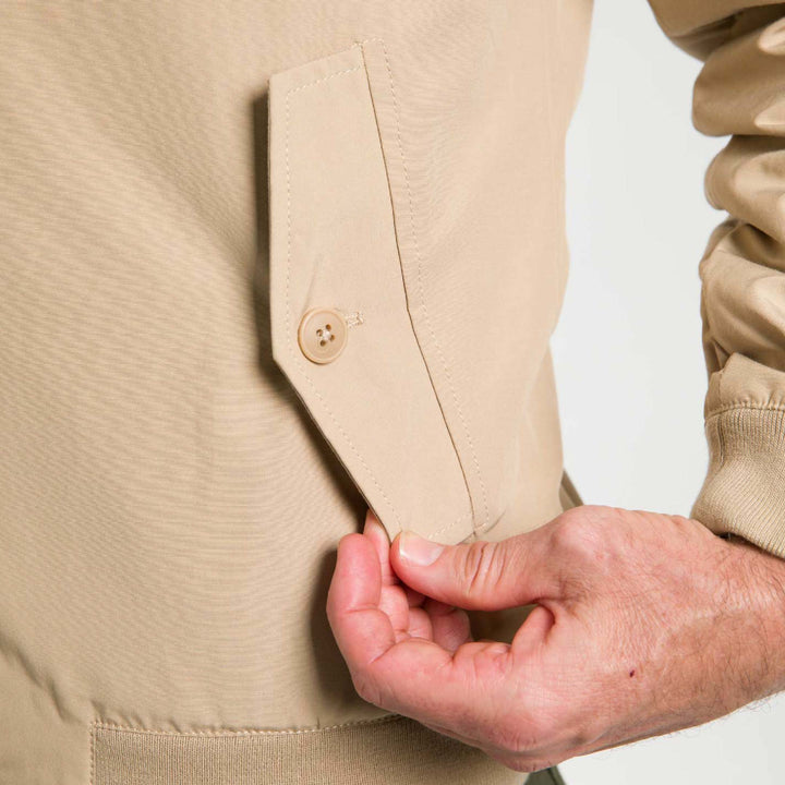 Ash & Erie Khaki Harrington Jacket for Short Men   Harrington Jacket