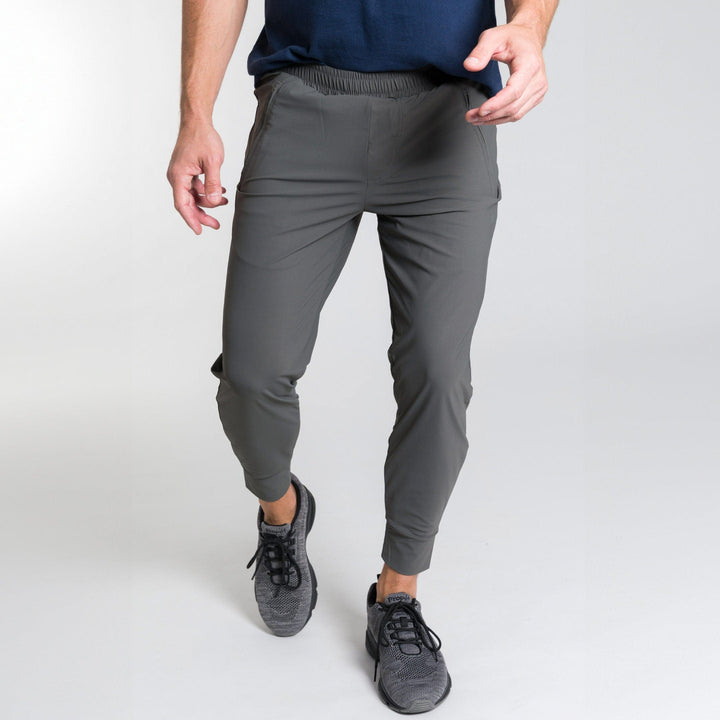 Ash & Erie Charcoal Hybrid Jogger for Short Men   Hybrid Jogger