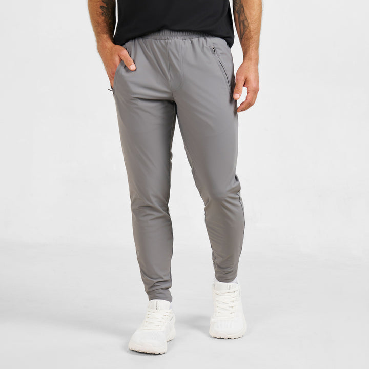 Ash & Erie Light Grey Hybrid Jogger for Short Men   Hybrid Jogger
