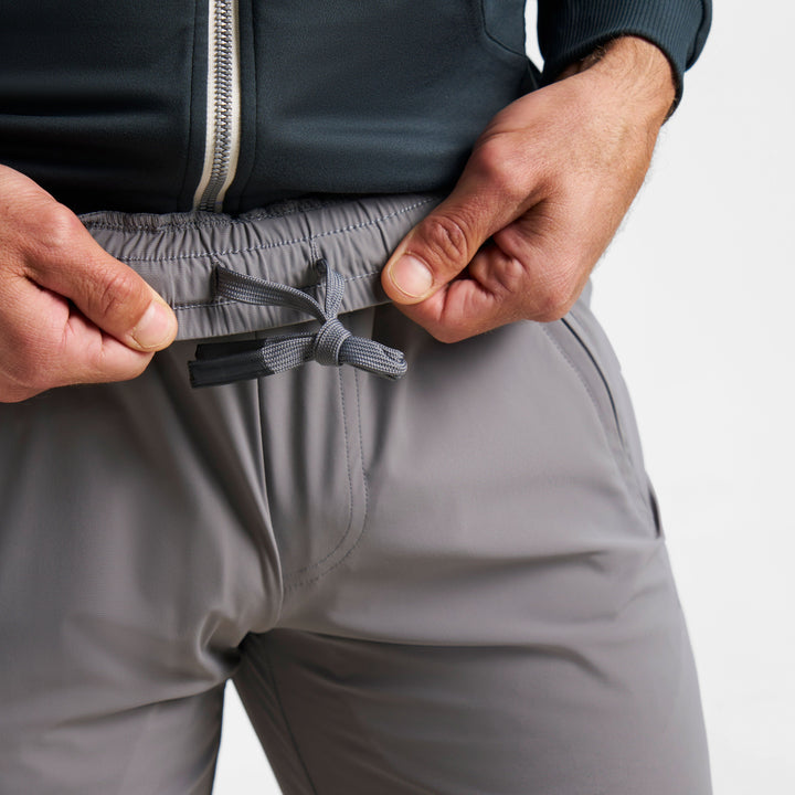 Ash & Erie Light Grey Hybrid Jogger for Short Men   Hybrid Jogger