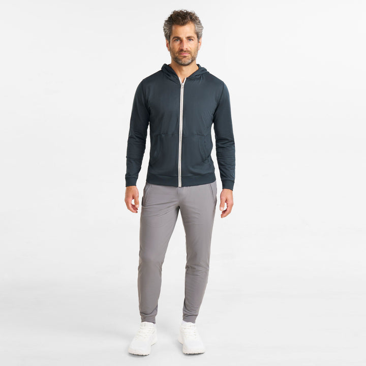 Ash & Erie Light Grey Hybrid Jogger for Short Men   Hybrid Jogger