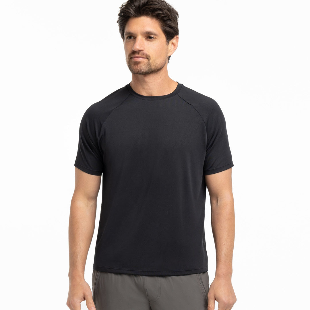 Ash & Erie Black Hybrid Ultralight T-Shirt for Short Men   Hybrid Ultralight Tees