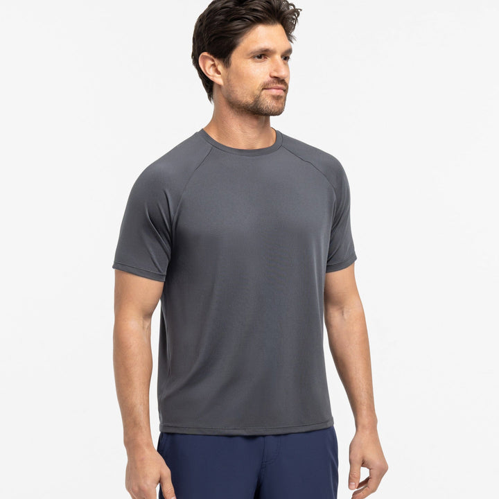 Ash & Erie Charcoal Hybrid Ultralight T-Shirt for Short Men   Hybrid Ultralight Tees