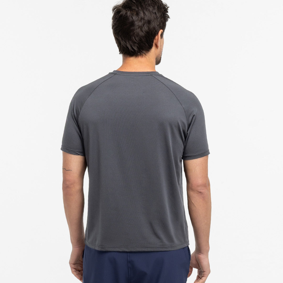 Ash & Erie Charcoal Hybrid Ultralight T-Shirt for Short Men   Hybrid Ultralight Tees