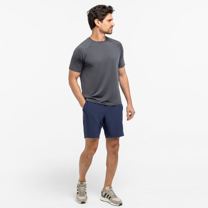 Ash & Erie Charcoal Hybrid Ultralight T-Shirt for Short Men   Hybrid Ultralight Tees