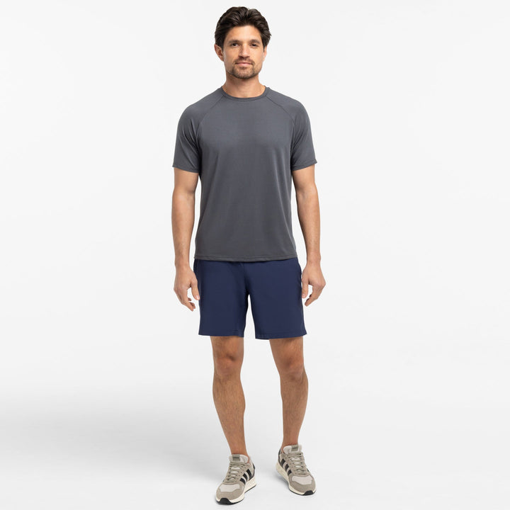 Ash & Erie Charcoal Hybrid Ultralight T-Shirt for Short Men   Hybrid Ultralight Tees