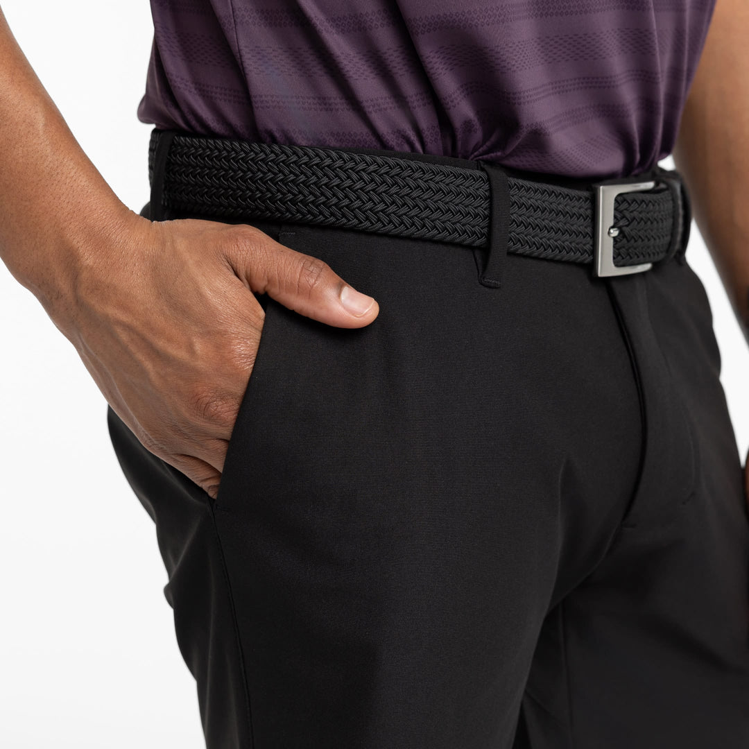 Ash & Erie Black Hybrid XYZ Chino Shorts for Short Men   Hybrid XYZ Chino Shorts