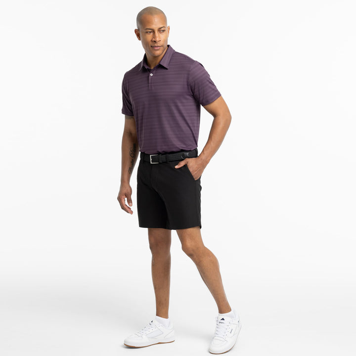 Ash & Erie Black Hybrid XYZ Chino Shorts for Short Men   Hybrid XYZ Chino Shorts
