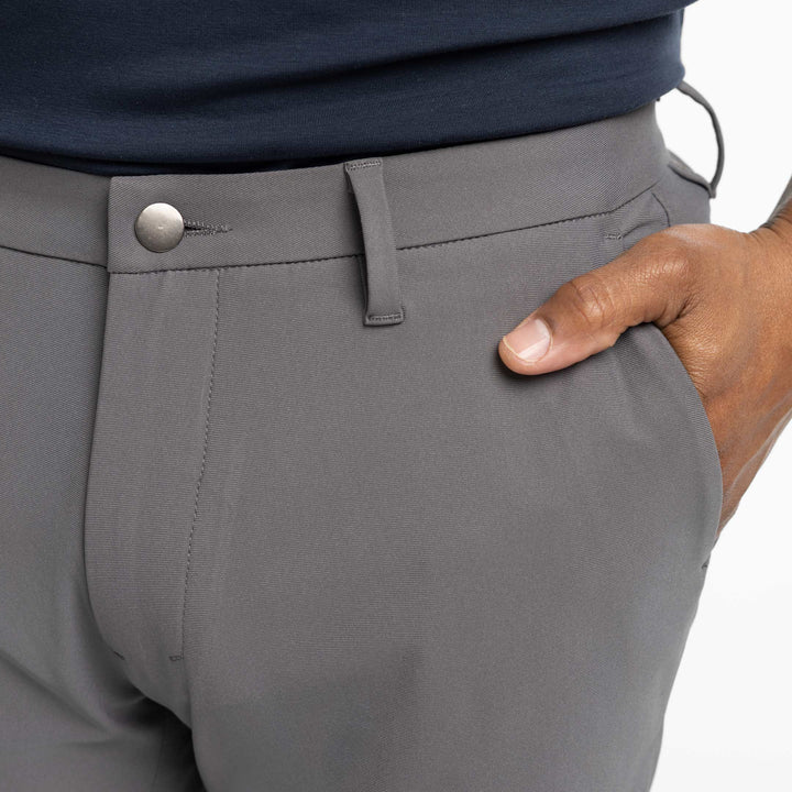 Ash & Erie Quarry Grey Hybrid XYZ Chino Shorts for Short Men   Hybrid XYZ Chino Shorts