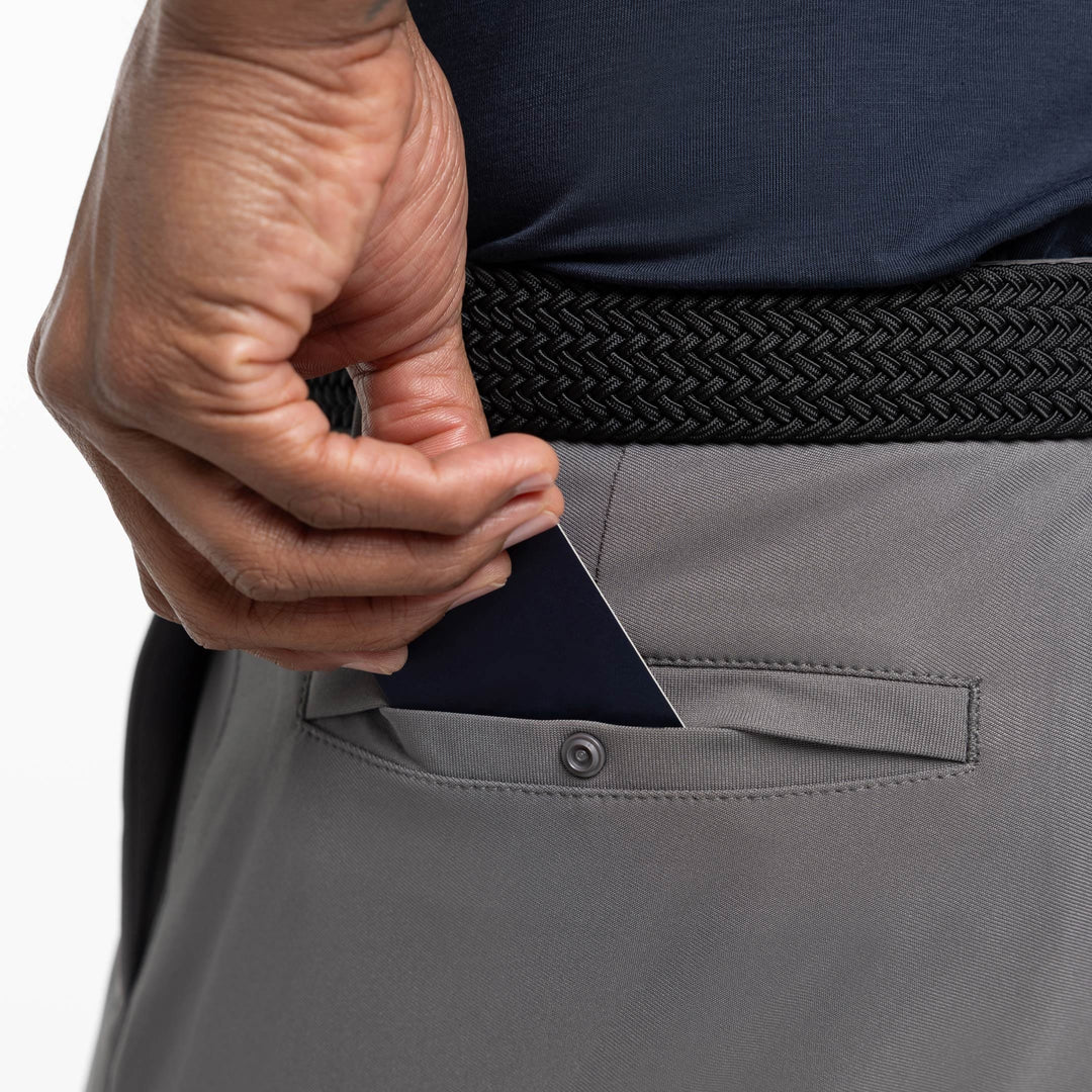 Ash & Erie Quarry Grey Hybrid XYZ Chino Shorts for Short Men   Hybrid XYZ Chino Shorts