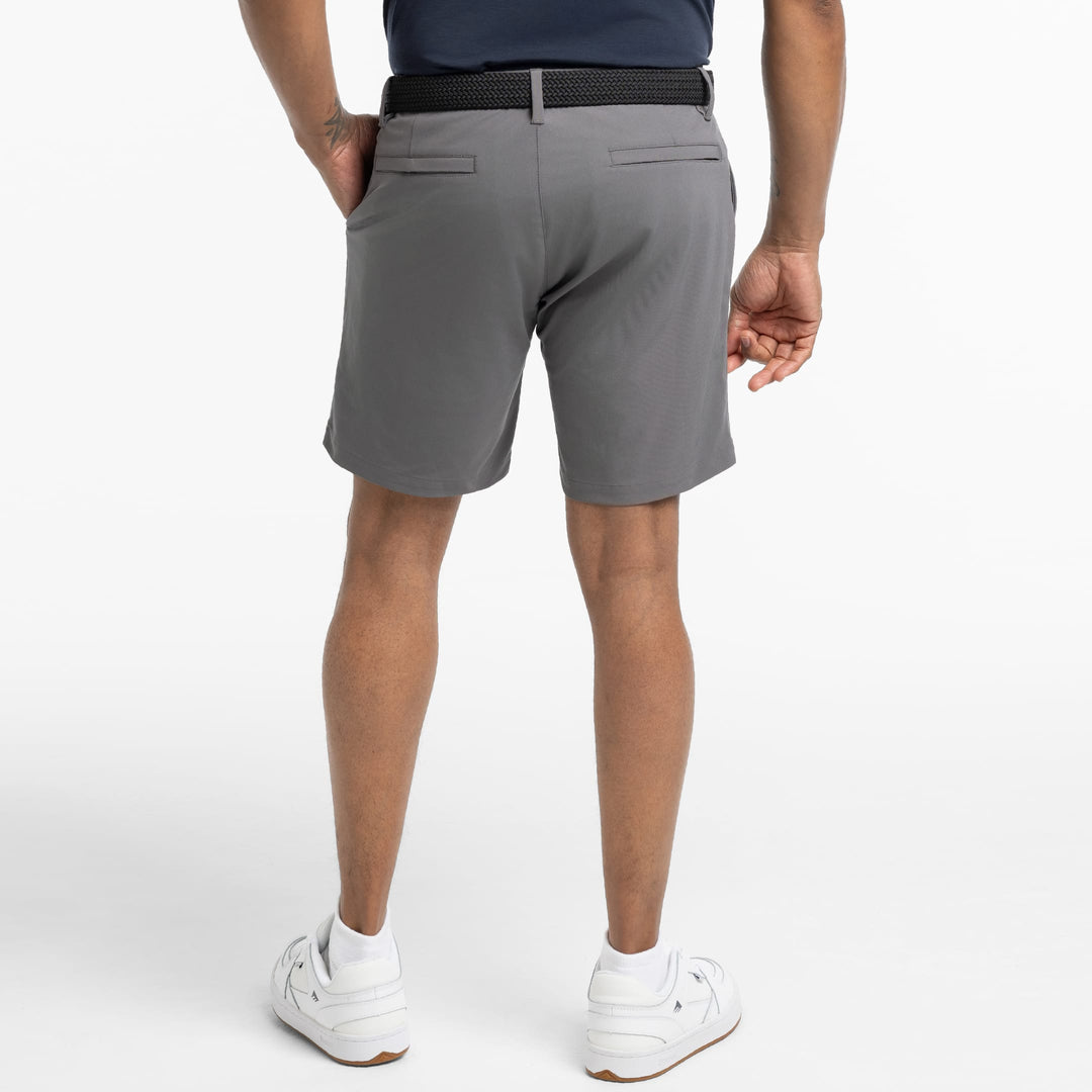 Ash & Erie Quarry Grey Hybrid XYZ Chino Shorts for Short Men   Hybrid XYZ Chino Shorts