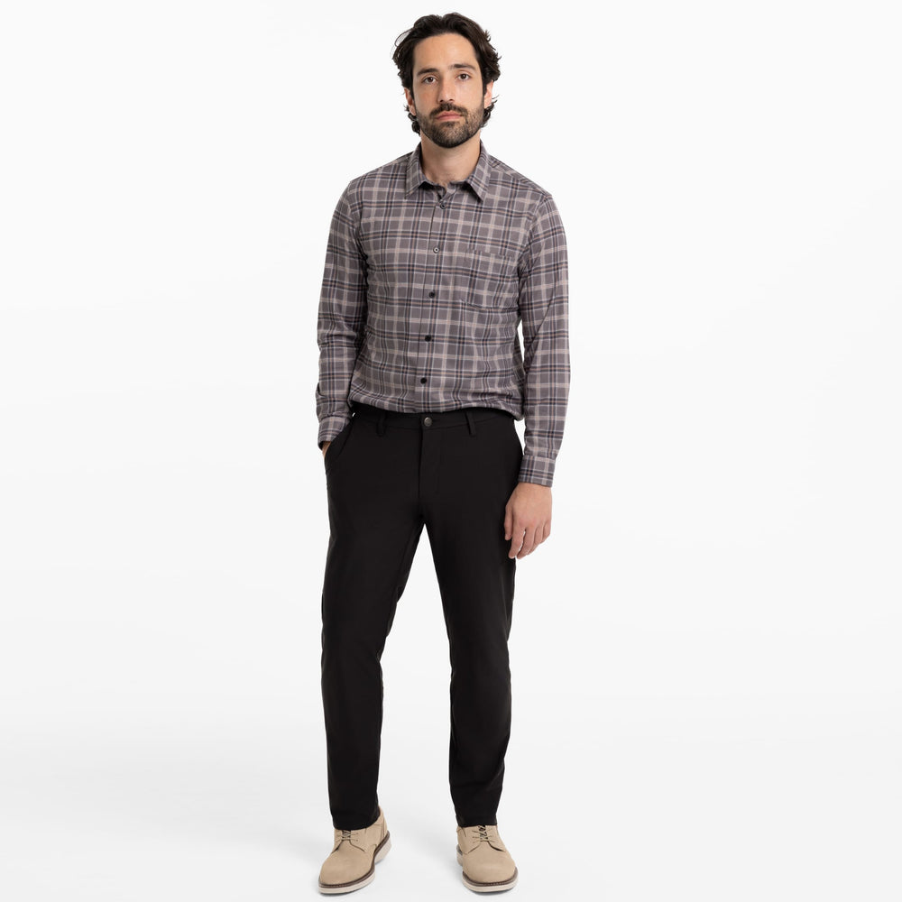 Ash & Erie Black Hybrid XYZ Chino for Short Men   Hybrid XYZ Chinos