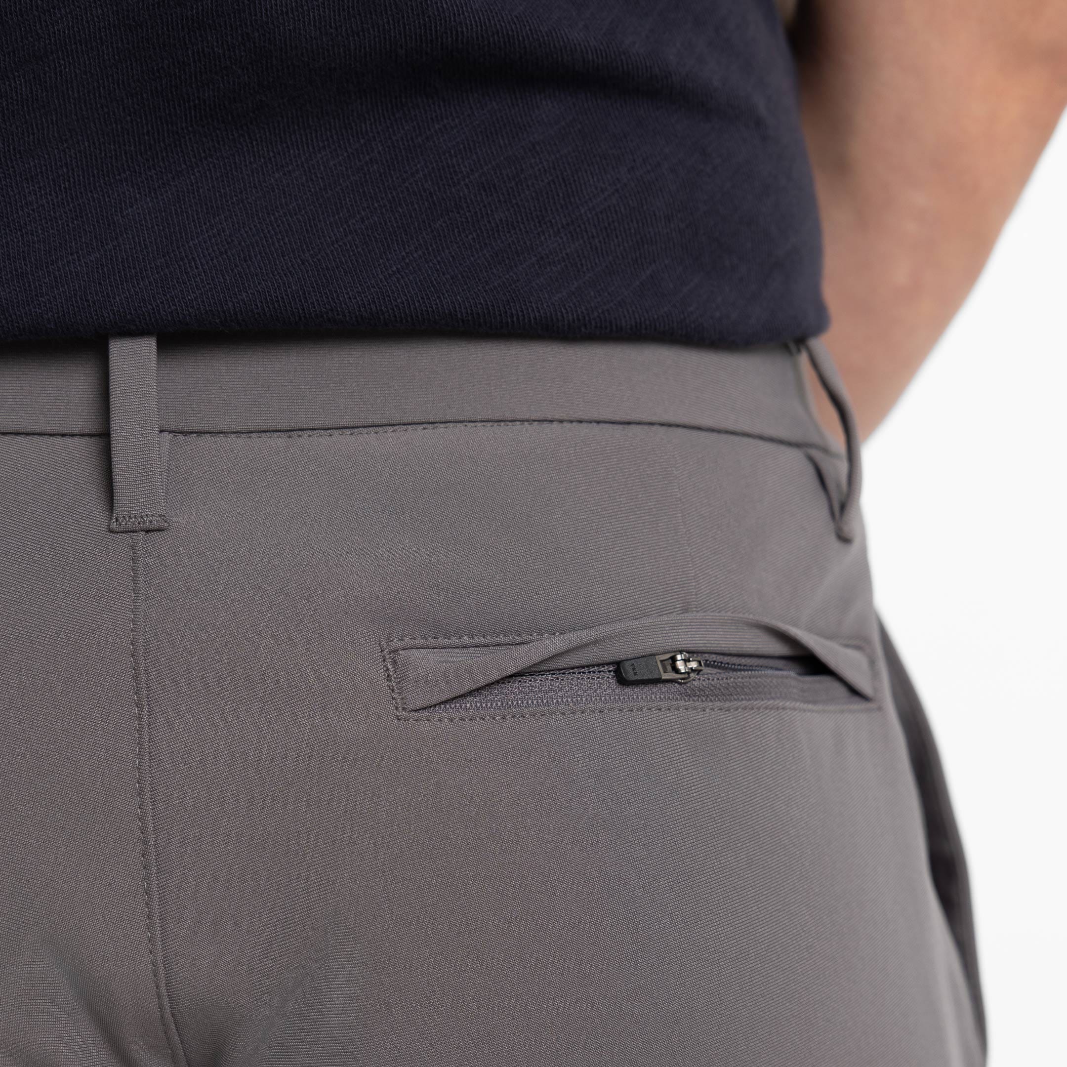 Ash & Erie Quarry Grey Hybrid XYZ Chino for Short Men   Hybrid XYZ Chinos