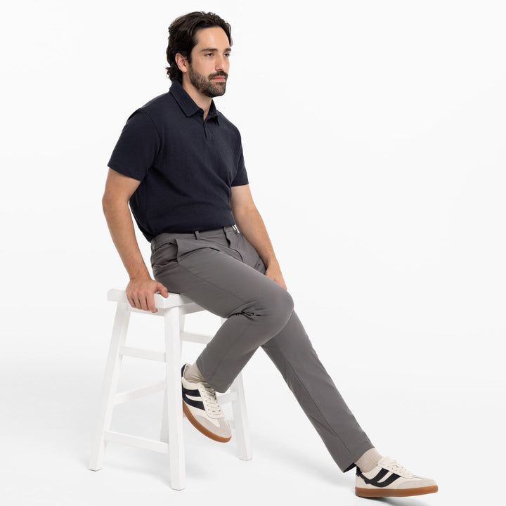 Ash & Erie Quarry Grey Hybrid XYZ Chino for Short Men   Hybrid XYZ Chinos