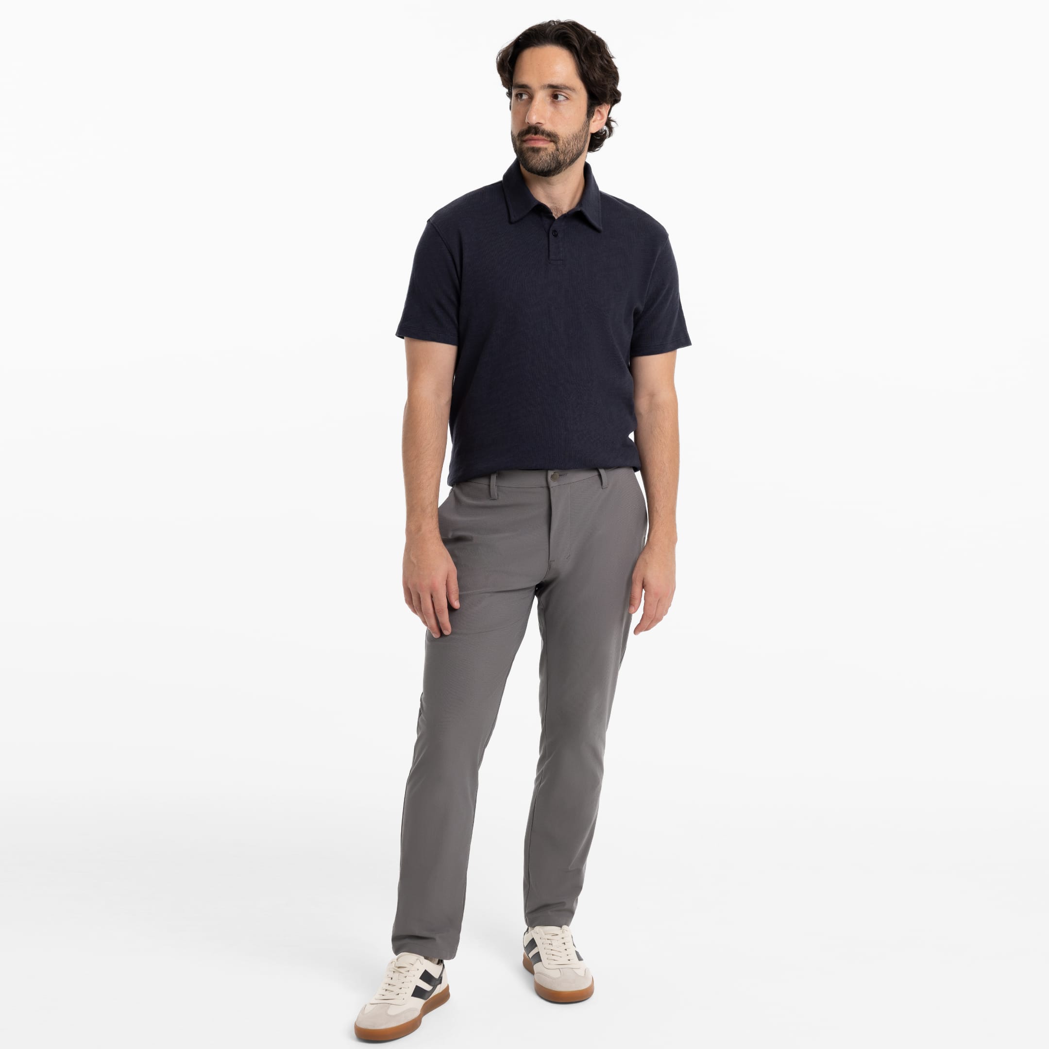 Ash & Erie Quarry Grey Hybrid XYZ Chino for Short Men   Hybrid XYZ Chinos