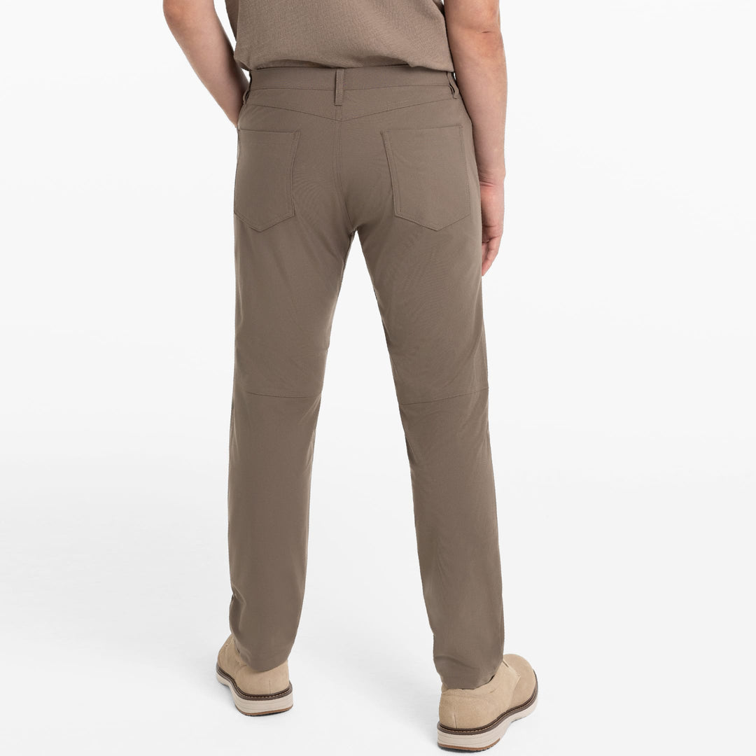 Ash & Erie Silt Brown Hybrid XYZ Pant for Short Men   Hybrid XYZ Pants