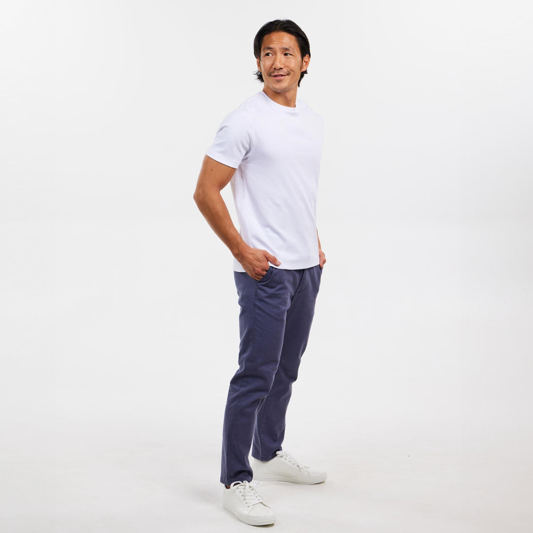 Ash & Erie Black Interlock Crew Neck T-Shirt for Short Men   Interlock Crew Neck Tee