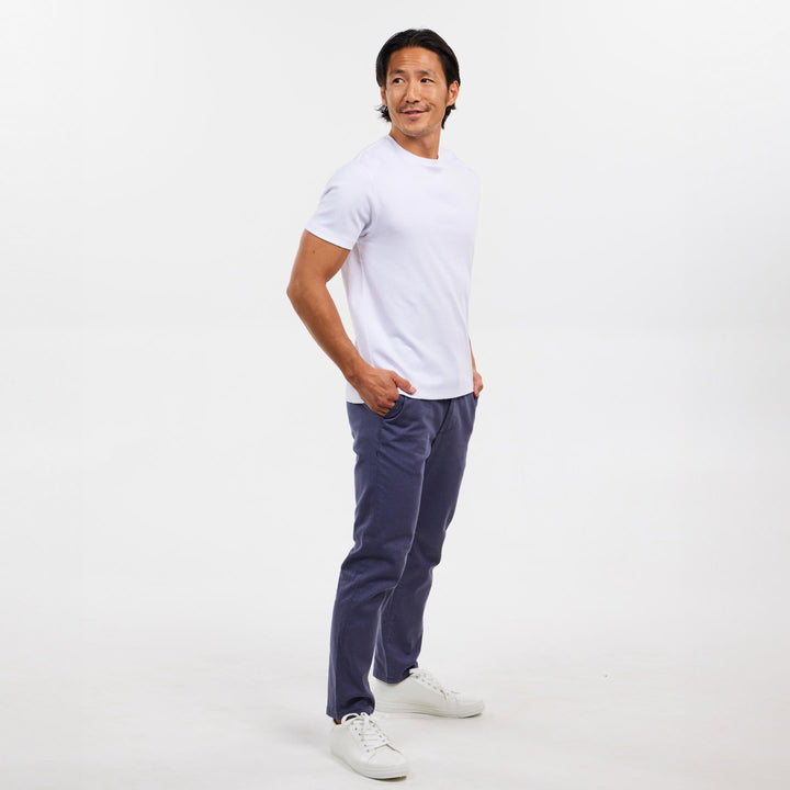 Ash & Erie Black Interlock Crew Neck T-Shirt for Short Men   Interlock Crew Neck Tee