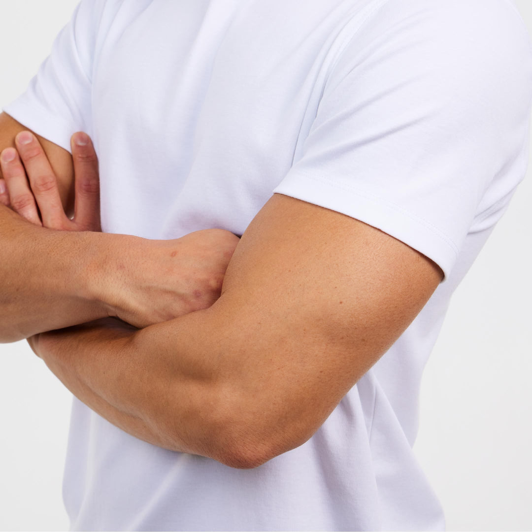 Ash & Erie Black Interlock Crew Neck T-Shirt for Short Men   Interlock Crew Neck Tee