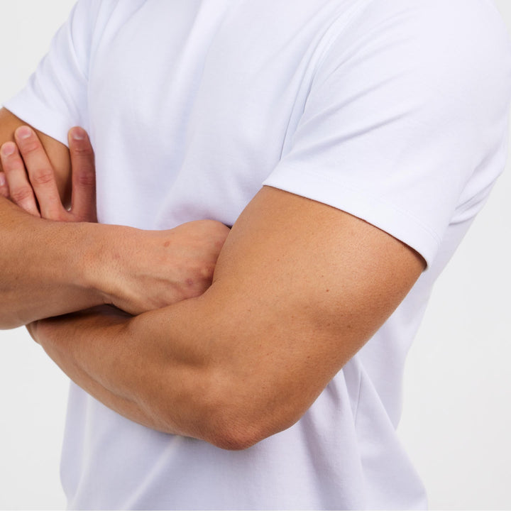 Ash & Erie Black Interlock Crew Neck T-Shirt for Short Men   Interlock Crew Neck Tee