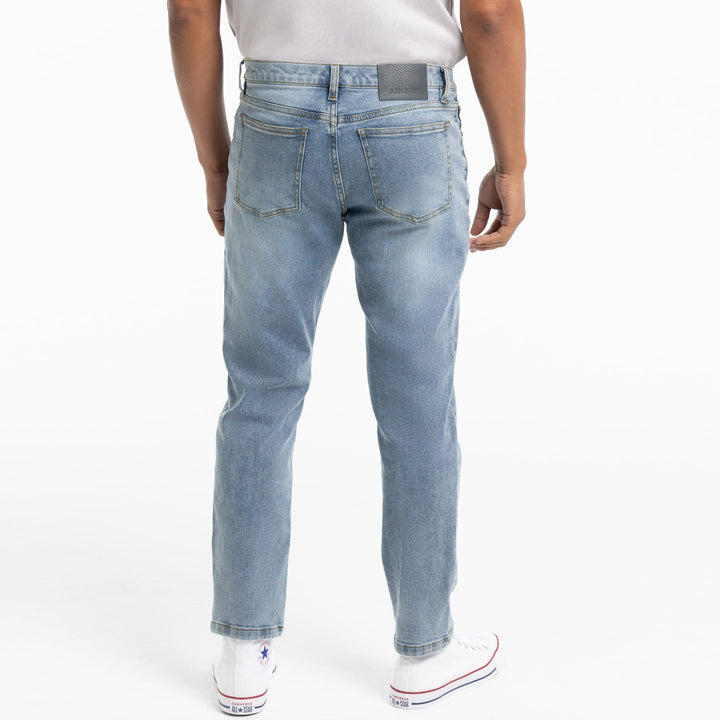 Ash & Erie Light Wash Denim Jeans for Short Men   Lightweight Jeans